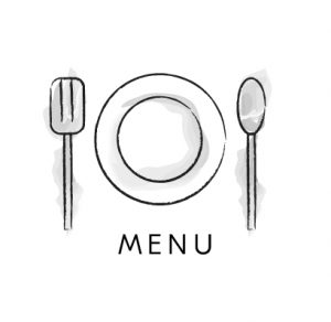 Menu icon watercolor